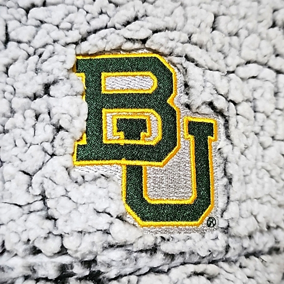 Boxercraft Baylor UniversityWomen's Sherpa Quarter Zip Pullover Gray Size Medium - Picture 3 of 5